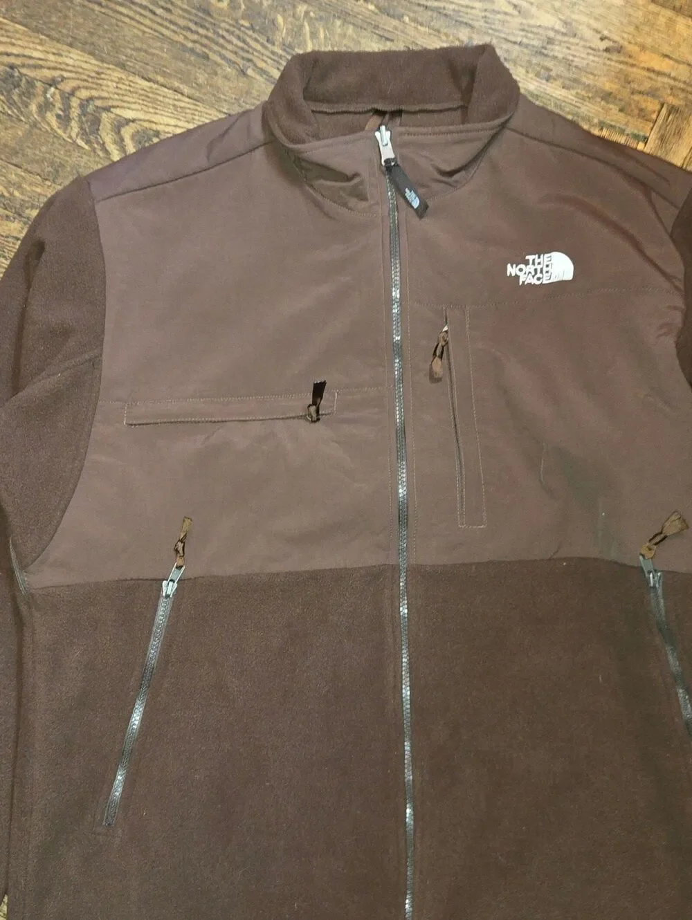 The North Face Denali Jacket Polartec Fleece Men's Large Brown GUC